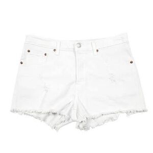 levi’s white high-rise 501 shorts